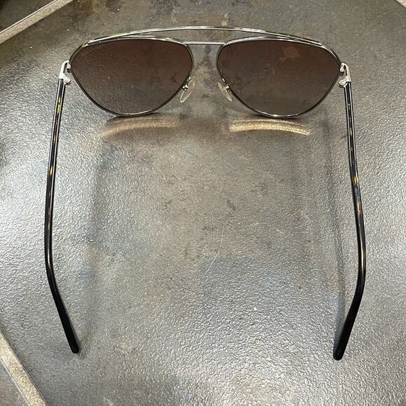 Tom Ford Aviator Sunglasses Silver Havana Metal 63mm‎ main image 9